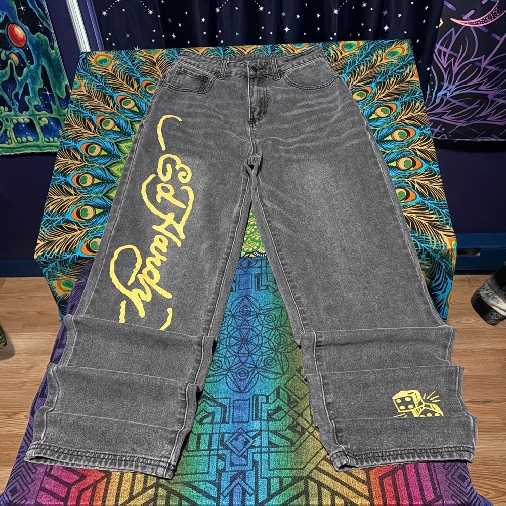 Ed Hardy "Born To Be Wild" Baggy Jeans